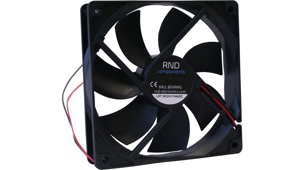 Axial Fan DC 120x120x25mm 24V 145.3m³/h